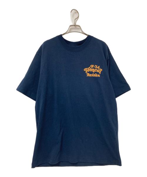 AVIREX（アヴィレックス）AVIREX (アヴィレックス) SAGARA TOM CAT T-SHIRT ネイビー サイズ:Lの古着・服飾アイテム
