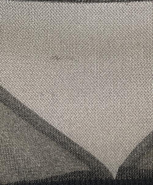 riu（リウ）riu (リウ) Sheer switching knit cardigan ブラック サイズ:下記参照の古着・服飾アイテム