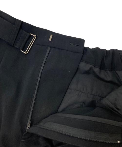 ATTACHMENT（アタッチメント）ATTACHMENT (アタッチメント) STUDIOUS (ステュディオス) 別注 Belted Wide Slacks ブラック サイズ:1の古着・服飾アイテム