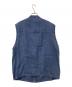 SHIPS any (シップスエニィ) NOVELTEX リネン ジップ ベスト ネイビー サイズ:L：4500円