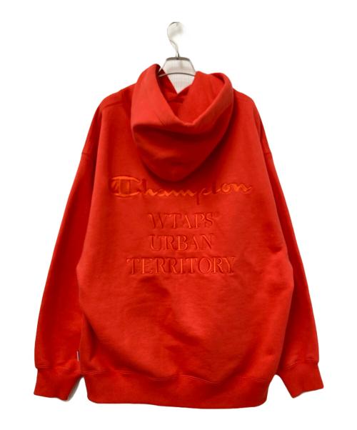 Champion（チャンピオン）Champion (チャンピオン) WTAPS (ダブルタップス) Academy Hooded オレンジ サイズ:Mの古着・服飾アイテム