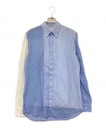 Maison Margiela（メゾンマルジェラ）の古着「パネル切替シャツ」｜ブルー