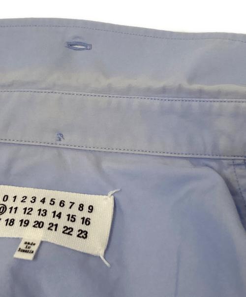 Maison Margiela（メゾンマルジェラ）Maison Margiela (メゾンマルジェラ) パネル切替シャツ ブルー サイズ:44の古着・服飾アイテム
