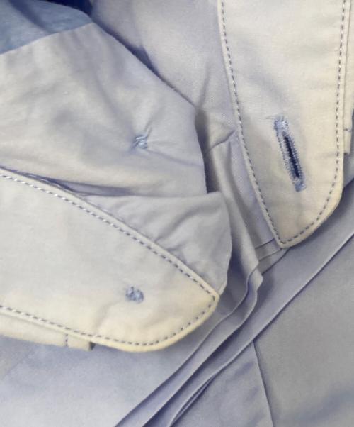 Maison Margiela（メゾンマルジェラ）Maison Margiela (メゾンマルジェラ) パネル切替シャツ ブルー サイズ:44の古着・服飾アイテム