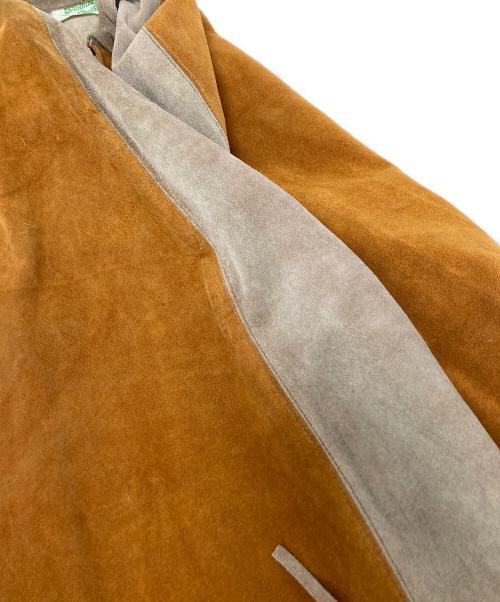 genume leather（ジェニュインレザー）genume leather (ジェニュインレザー) レザーポンチョ ベージュ サイズ:下記参照の古着・服飾アイテム