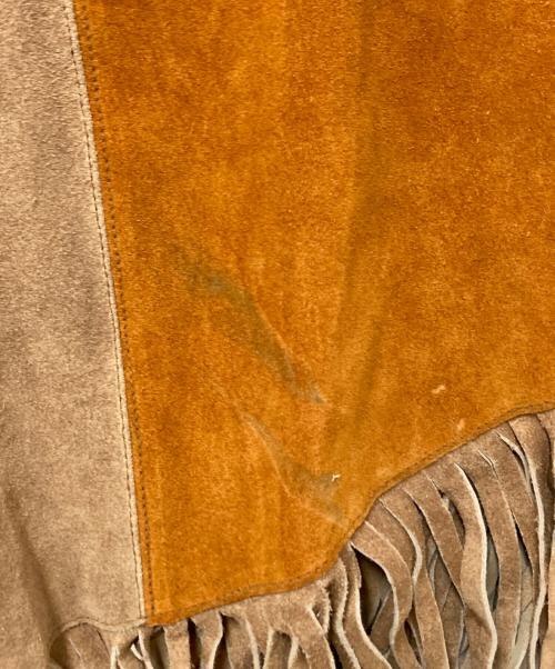 genume leather（ジェニュインレザー）genume leather (ジェニュインレザー) レザーポンチョ ベージュ サイズ:下記参照の古着・服飾アイテム