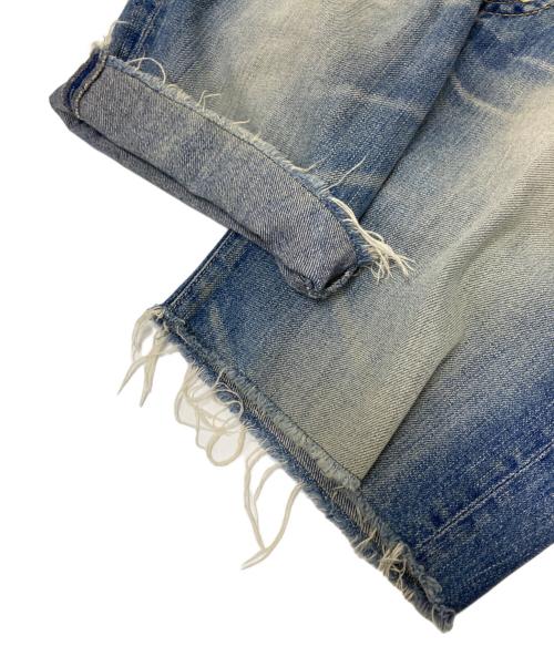 HG（エイチジー）HG (エイチジー) ダメージデニムハーフパンツ インディゴ サイズ:32の古着・服飾アイテム