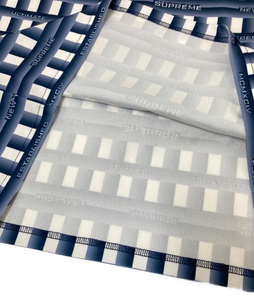 SUPREME（シュプリーム）SUPREME (シュプリーム) Grid Soccer Jersey ネイビー×ホワイト サイズ:Mの古着・服飾アイテム