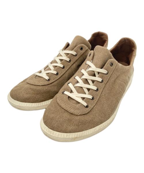 reproduction of found（リプロダクションオブファウンド）reproduction of found (リプロダクションオブファウンド) beautiful people (ビューティフルピープル) ローカットスニーカー ブラウン×アイボリー サイズ:26.5の古着・服飾アイテム