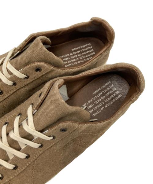 reproduction of found（リプロダクションオブファウンド）reproduction of found (リプロダクションオブファウンド) beautiful people (ビューティフルピープル) ローカットスニーカー ブラウン×アイボリー サイズ:26.5の古着・服飾アイテム