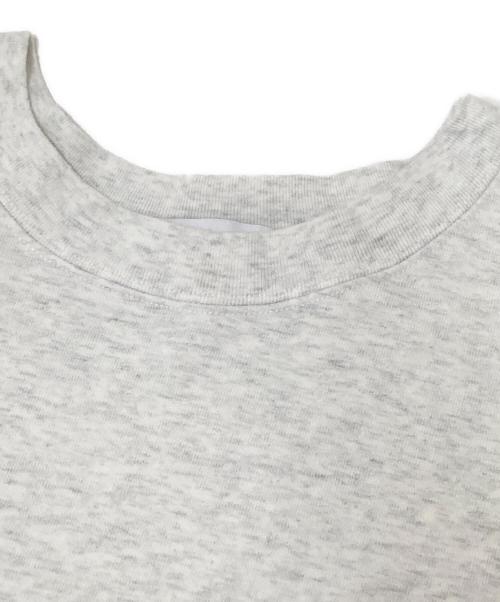 H BEAUTY&YOUTH（エイチ ビューティー&ユース）H BEAUTY&YOUTH (エイチ ビューティー&ユース) ビーハイブリッドコットン クルーネック グレー サイズ:Lの古着・服飾アイテム