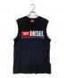 DIESEL（ディーゼル）の古着「ノースリーブカットソー」｜ブラック