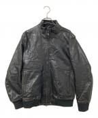 LIBRARY NANOUNIVERSEライブラリー ナノユニバース）の古着「レザージャケット」｜ブラック