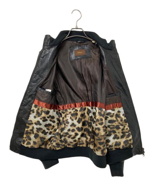 LIBRARY NANOUNIVERSE（ライブラリー ナノユニバース）LIBRARY NANOUNIVERSE (ライブラリー ナノユニバース) レザージャケット ブラック サイズ:46の古着・服飾アイテム
