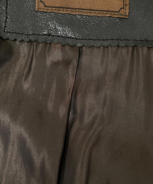 LIBRARY NANOUNIVERSE（ライブラリー ナノユニバース）LIBRARY NANOUNIVERSE (ライブラリー ナノユニバース) レザージャケット ブラック サイズ:46の古着・服飾アイテム