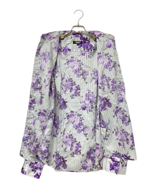 TORNADO MART（トルネードマート）TORNADO MART (トルネードマート) 総柄シャツ グレー×パープル サイズ:Lの古着・服飾アイテム