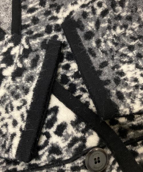 Salvatore Ferragamo（サルヴァトーレ フェラガモ）Salvatore Ferragamo (サルヴァトーレ フェラガモ) レオパードカーディガン ブラック サイズ:Lの古着・服飾アイテム