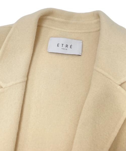 ETRE TOKYO（エトレトウキョウ）ETRE TOKYO (エトレトウキョウ) リバーストールロングコート ホワイト サイズ:Sの古着・服飾アイテム