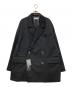 ADRER（アドラー）の古着「TR w cloth loose tailored double jacket」｜ブラック