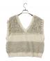 UNGRID (アングリッド) Ｖネックループヤーンニットベスト ホワイト サイズ:F：6000円