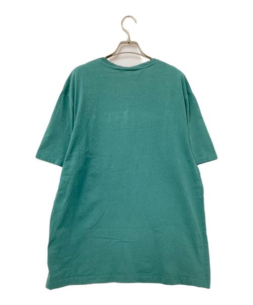 maison kitsune（メゾンキツネ）maison kitsune (メゾンキツネ) フォックスヘッドロゴTシャツ グリーン サイズ:XLの古着・服飾アイテム