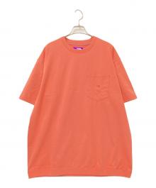 THE NORTHFACE PURPLELABEL（ザ・ノースフェイス パープルレーベル）の古着「ハイバルキーポケットTシャツ」｜オレンジ