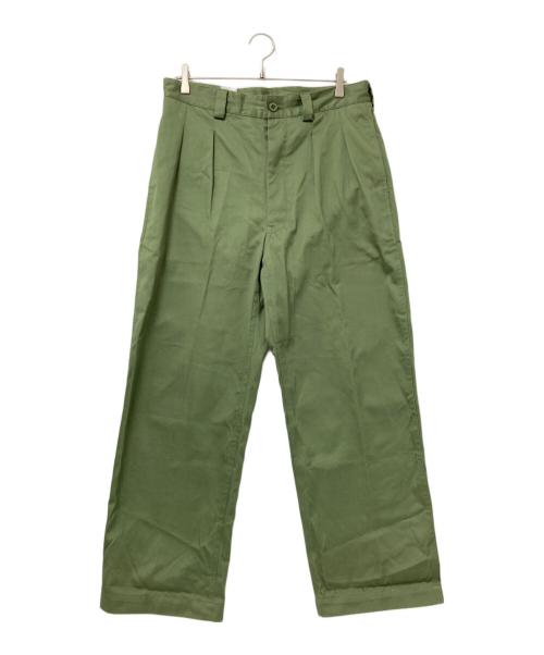 waiper（ワイパー）waiper (ワイパー) ツータック チノトラウザー オリーブ サイズ:24の古着・服飾アイテム