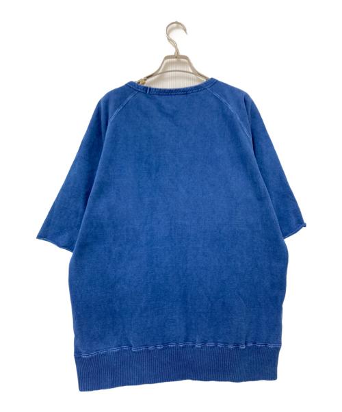 REMI RELIEF（レミレリーフ）REMI RELIEF (レミレリーフ) BEAMS PLUS (ビームスプラス) Cut Off Short Sleeve Sweat インディゴ サイズ:XLの古着・服飾アイテム