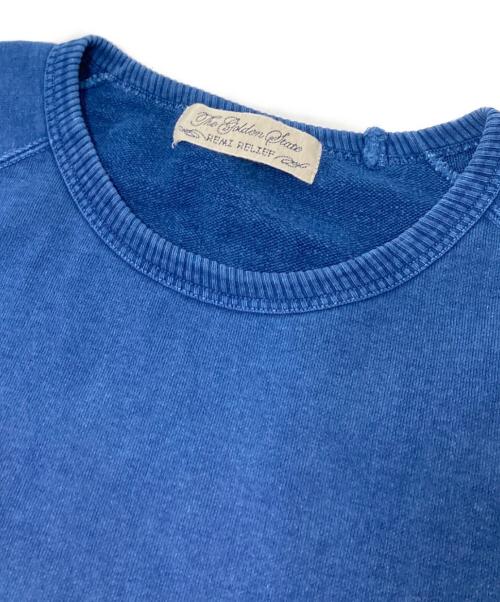 REMI RELIEF（レミレリーフ）REMI RELIEF (レミレリーフ) BEAMS PLUS (ビームスプラス) Cut Off Short Sleeve Sweat インディゴ サイズ:XLの古着・服飾アイテム