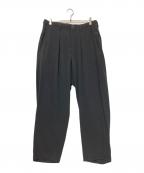 Yohji Yamamoto pour hommeヨウジヤマモト プールオム）の古着「TA TUXEDO BC BUCKLE PANTS」｜ブラック