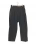 Yohji Yamamoto pour homme（ヨウジヤマモト プールオム）の古着「TA TUXEDO BC BUCKLE PANTS」｜ブラック