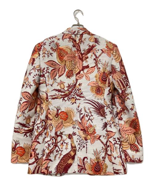 ETRO（エトロ）ETRO (エトロ) Tree of Life jacquard blazer アイボリー×レッド サイズ:38 未使用品の古着・服飾アイテム
