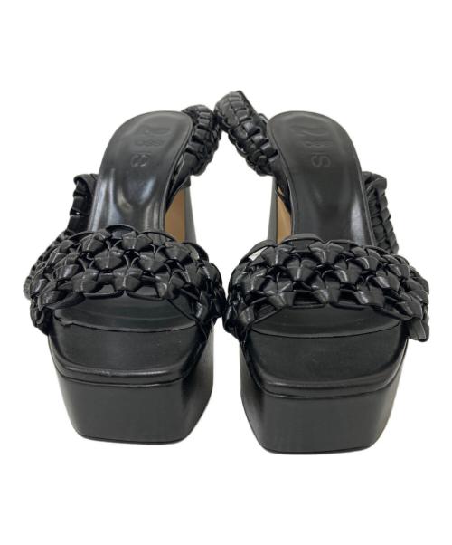 Si rossi（シーロッシ）Si rossi (シーロッシ) ヒールサンダル ブラック サイズ:36の古着・服飾アイテム