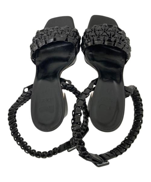 Si rossi（シーロッシ）Si rossi (シーロッシ) ヒールサンダル ブラック サイズ:36の古着・服飾アイテム