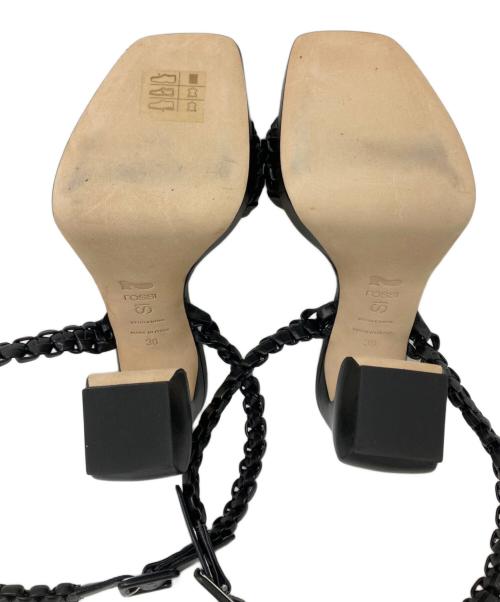 Si rossi（シーロッシ）Si rossi (シーロッシ) ヒールサンダル ブラック サイズ:36の古着・服飾アイテム