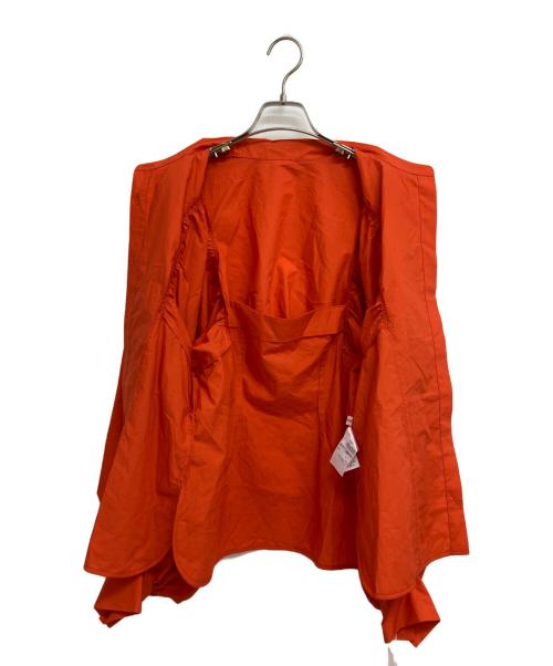 FRAY ID（フレイ アイディー）FRAY ID (フレイ アイディー) ボリュームスリーブシャツブラウス オレンジ サイズ:1 未使用品の古着・服飾アイテム