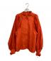 FRAY ID（フレイ アイディー）の古着「ボリュームスリーブシャツブラウス」｜オレンジ
