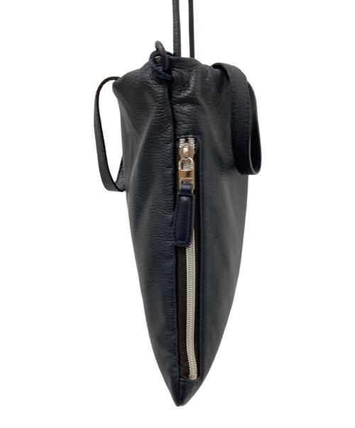 FUJITAKA（フジタカ）FUJITAKA (フジタカ) 2WAY レザー巾着ミニバッグ ブラック サイズ:下記参照の古着・服飾アイテム