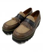 glambグラム）の古着「Shark sole loafers」｜ブラウン