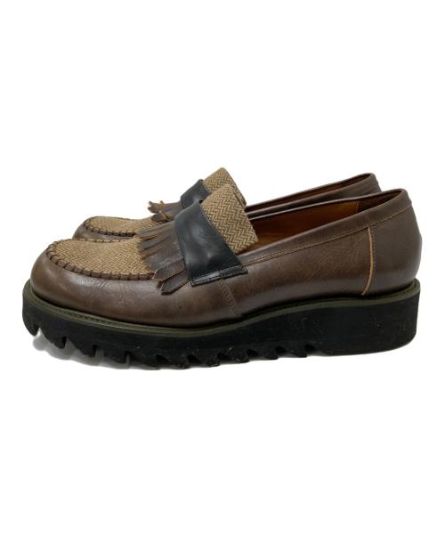 glamb（グラム）glamb (グラム) Shark sole loafers ブラウン サイズ:3の古着・服飾アイテム