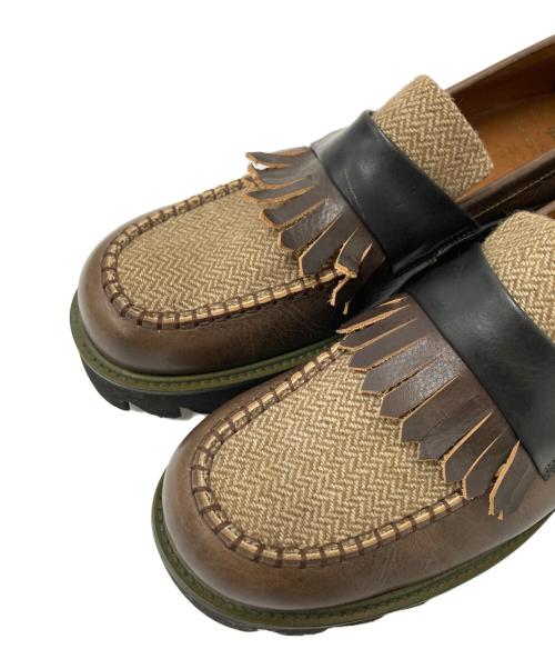 glamb（グラム）glamb (グラム) Shark sole loafers ブラウン サイズ:3の古着・服飾アイテム