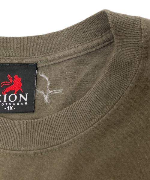 ZION（ザイオン）ZION (ザイオン) プリントTシャツ グレー サイズ:1Xの古着・服飾アイテム