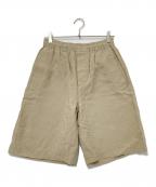 MARGARET HOWELLマーガレットハウエル）の古着「リネンハーフパンツ」｜ベージュ