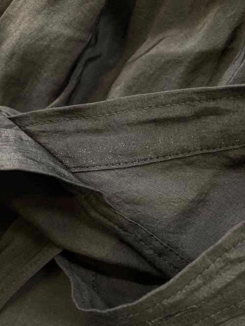 BEARDSLEY（ビアズリー）BEARDSLEY (ビアズリー) カラーレスシャツワンピース ブラック サイズ:Fの古着・服飾アイテム