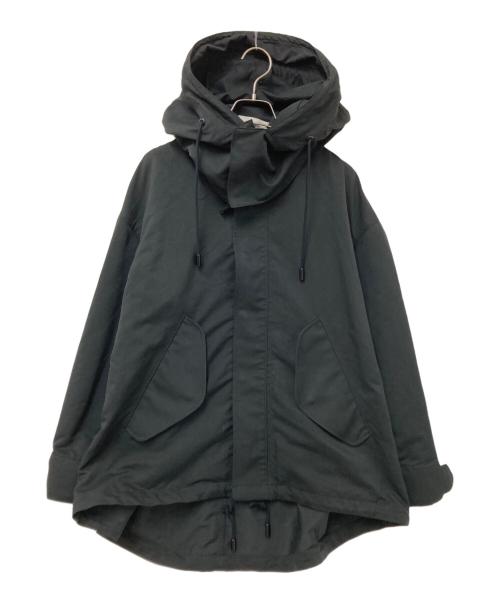 THE RERACS（ザ リラクス）THE RERACS (ザ リラクス) ドロップショルダー モッズコート 2 ブラック サイズ:34の古着・服飾アイテム