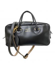 YOUNG & OLSEN The DRYGOODS STORE（ヤングアンドオルセン ザ ドライグッズストア）の古着「CHARM WIDE BOTTLE BAG」｜ブラック