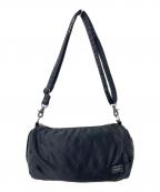 PORTERポーター）の古着「丸形ショルダーバッグ」｜ブラック