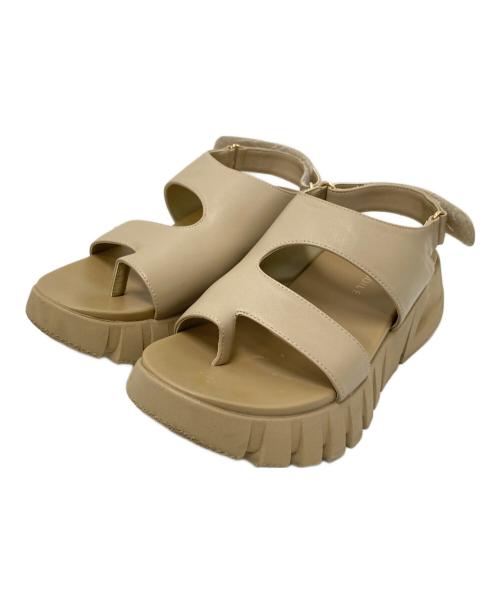 Odette e Odile（オデットエオディール）Odette e Odile (オデットエオディール) ソフトベルトサンダル ベージュ サイズ:36の古着・服飾アイテム