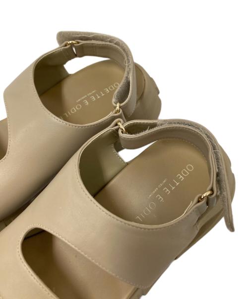 Odette e Odile（オデットエオディール）Odette e Odile (オデットエオディール) ソフトベルトサンダル ベージュ サイズ:36の古着・服飾アイテム