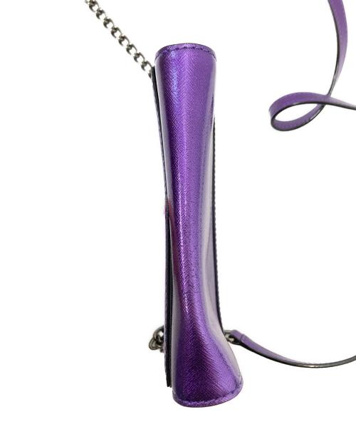 Kate Spade（ケイトスペード）Kate Spade (ケイトスペード) メタリックショルダーバッグ パープル サイズ:下記参照の古着・服飾アイテム